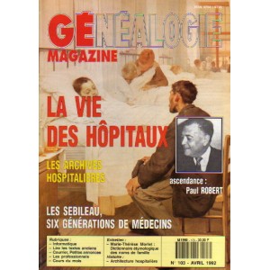 G&eacute;n&eacute;alogie Magazine n&deg; 103 - avril 1992