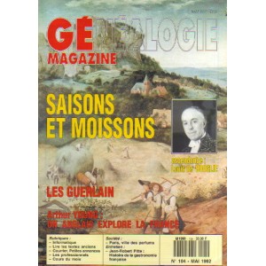 G&eacute;n&eacute;alogie Magazine n&deg; 104 - mai 1992