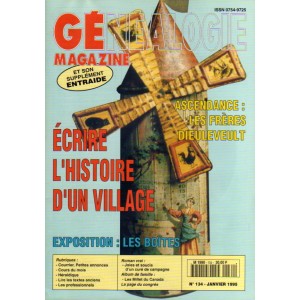 G&eacute;n&eacute;alogie Magazine n&deg; 134 - janvier 1995