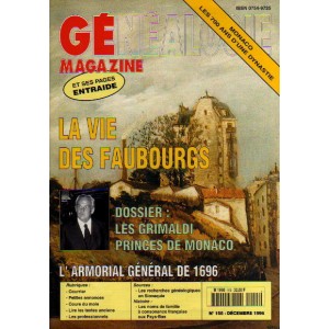 G&eacute;n&eacute;alogie Magazine n&deg; 155 - d&eacute;cembre 1996