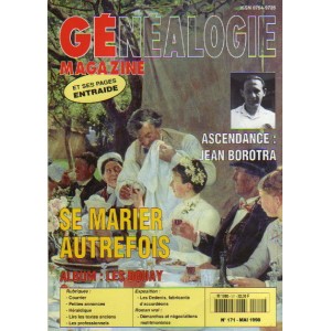 G&eacute;n&eacute;alogie Magazine n&deg; 171 - mai 1998