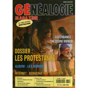 G&eacute;n&eacute;alogie Magazine n&deg; 172 - juin 1998