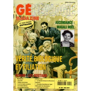 G&eacute;n&eacute;alogie Magazine n&deg; 204 - mai 2001