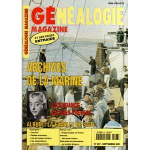 G&eacute;n&eacute;alogie Magazine n&deg; 207 - septembre 2001