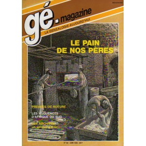 G&eacute;n&eacute;alogie Magazine n&deg; 062 - juin 1988
