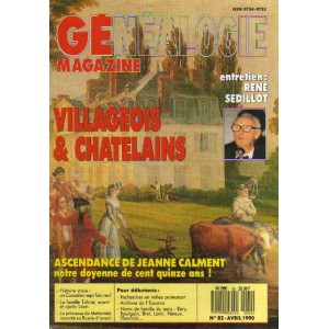 G&eacute;n&eacute;alogie Magazine n&deg; 082 - avril 1990