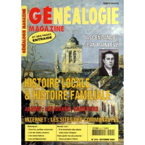 G&eacute;n&eacute;alogie magazine n&deg; 219 - octobre 2002