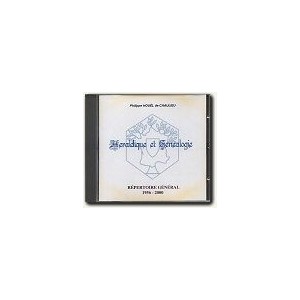 R&eacute;pertoire alphab&eacute;tique g&eacute;n&eacute;ral, H&eacute;raldique & G&eacute;n&eacute;alogie 1956 &agrave; 2000 (Cd-Rom)