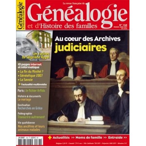 Revue Fran&ccedil;aise de G&eacute;n&eacute;alogie N&deg; 168 - F&eacute;vrier Mars 2007