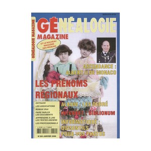 G&eacute;n&eacute;alogie Magazine N&deg; 255 - Janvier 2006