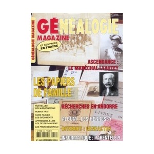 G&eacute;n&eacute;alogie Magazine N&deg; 243 - D&eacute;cembre 2004
