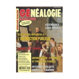 G&eacute;n&eacute;alogie Magazine N&deg; 244 - Janvier 2005
