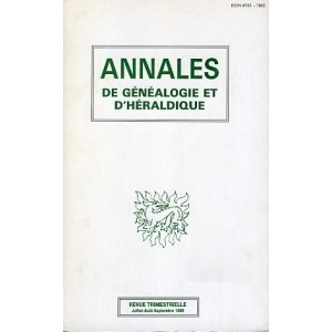 Annales de G&eacute;n&eacute;alogie et d'H&eacute;raldique N&deg; 7
