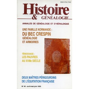 Histoire & G&eacute;n&eacute;alogie N&deg; 45