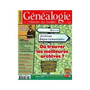 Revue Fran&ccedil;aise de G&eacute;n&eacute;alogie N&deg;173 - D&eacute;cembre 2007 Janvier 2008
