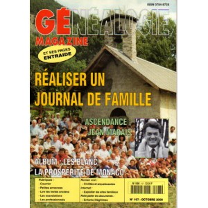G&eacute;n&eacute;alogie Magazine n&deg; 197 - octobre 2000