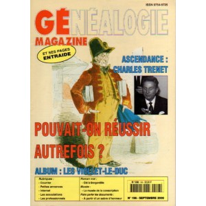 G&eacute;n&eacute;alogie magazine n&deg; 196 - septembre 2000