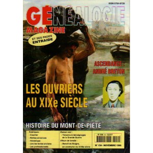 G&eacute;n&eacute;alogie Magazine n&deg; 154 - novembre 1996