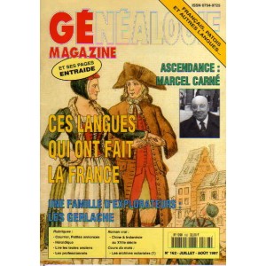 G&eacute;n&eacute;alogie Magazine n&deg; 162 &ndash; juillet-ao&ucirc;t 1997
