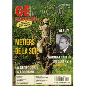 G&eacute;n&eacute;alogie Magazine n&deg; 130 &ndash; septembre 1994