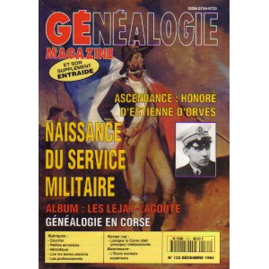 G&eacute;n&eacute;alogie Magazine n&deg; 133 &ndash; d&eacute;cembre 1994