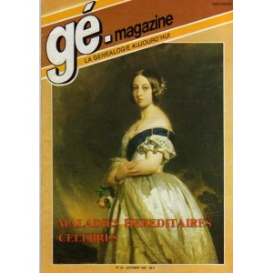 G&eacute;n&eacute;alogie Magazine n&deg; 054 &ndash; octobre 1987