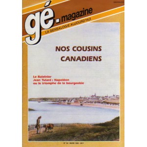 G&eacute;n&eacute;alogie Magazine n&deg; 059 &ndash; mars 1988