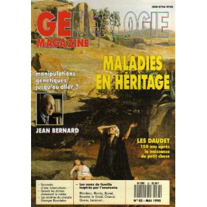 G&eacute;n&eacute;alogie Magazine n&deg; 083 &ndash; mai 1990