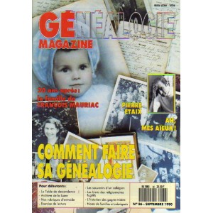 G&eacute;n&eacute;alogie Magazine n&deg; 086 &ndash; septembre 1990