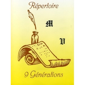 R&eacute;pertoire 9 g&eacute;n&eacute;rations