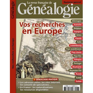 Hors S&eacute;rie de la RFG - Vos recherches en Europe