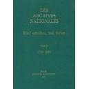 Archives Nationales : etat g&eacute;n&eacute;ral des fonds Tome 2