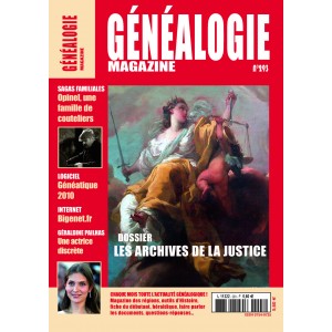 Abonnement g&eacute;n&eacute;alogie Magazine 1 an - France m&eacute;tropolitaine