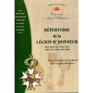 R&eacute;pertoire de la L&eacute;gion d'honneur (Cd-Rom)
