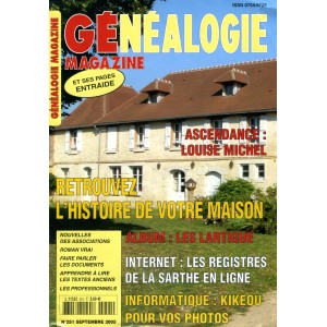 G&eacute;n&eacute;alogie Magazine N&deg; 251 - Septembre 2005