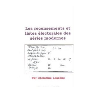 Les recensements et listes &eacute;lectorales des s&eacute;ries modernes