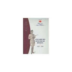 Annuaire National des Officiers de R&eacute;serve 1935-1936 (Cd-Rom)