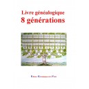 Livre g&eacute;n&eacute;alogique 8 g&eacute;n&eacute;rations