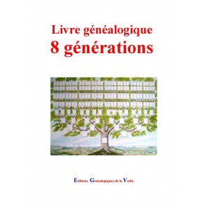 Livre g&eacute;n&eacute;alogique 8 g&eacute;n&eacute;rations