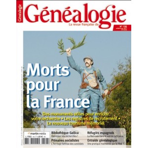 Revue Fran&ccedil;aise de G&eacute;n&eacute;alogie N&deg;196 - Octobre Novembre 2011