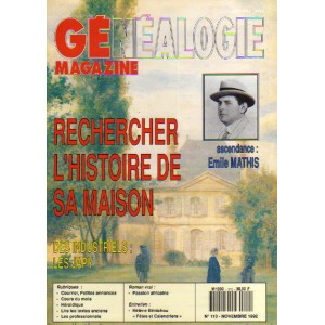 G&eacute;n&eacute;alogie Magazine n&deg; 110 - novembre 1992