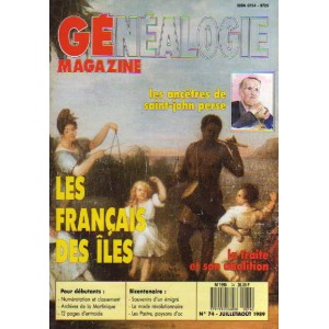G&eacute;n&eacute;alogie Magazine n&deg; 074 &ndash; juillet ao&ucirc;t 1989