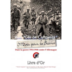 Aux G&acirc;s de campenia Mort pour la France "Livre d'or"