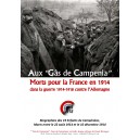 Aux &laquo; G&acirc;s de Campenia&raquo; Tome 1 Morts pour la France en 1914 dans la guerre 1914-1918 contre l&rsquo;Allemagne