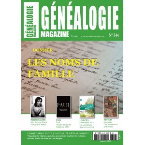 G&eacute;n&eacute;alogie Magazine N&deg; 344