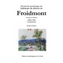 Dictionnaire g&eacute;n&eacute;alogique des habitants du district de Froidmont