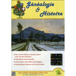 G&eacute;n&eacute;alogie & Histoire n&deg; 165 - d&eacute;cembre 2015