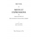 Recueil de mots et expressions qui employ&eacute;es par Rabelais, sont encore en usage dans le Berry