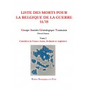 Liste des morts pour la Belgique de la guerre 14-18 Tome 2	Cimeti&egrave;res de France, Suisse, Hollande et Angleterre