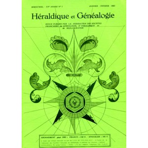 H&eacute;raldique et G&eacute;n&eacute;alogie - septembre-octobre 1983